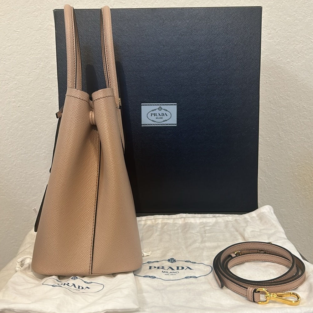 Small Prada Saffiano Double Bag - Picture 8 of 16